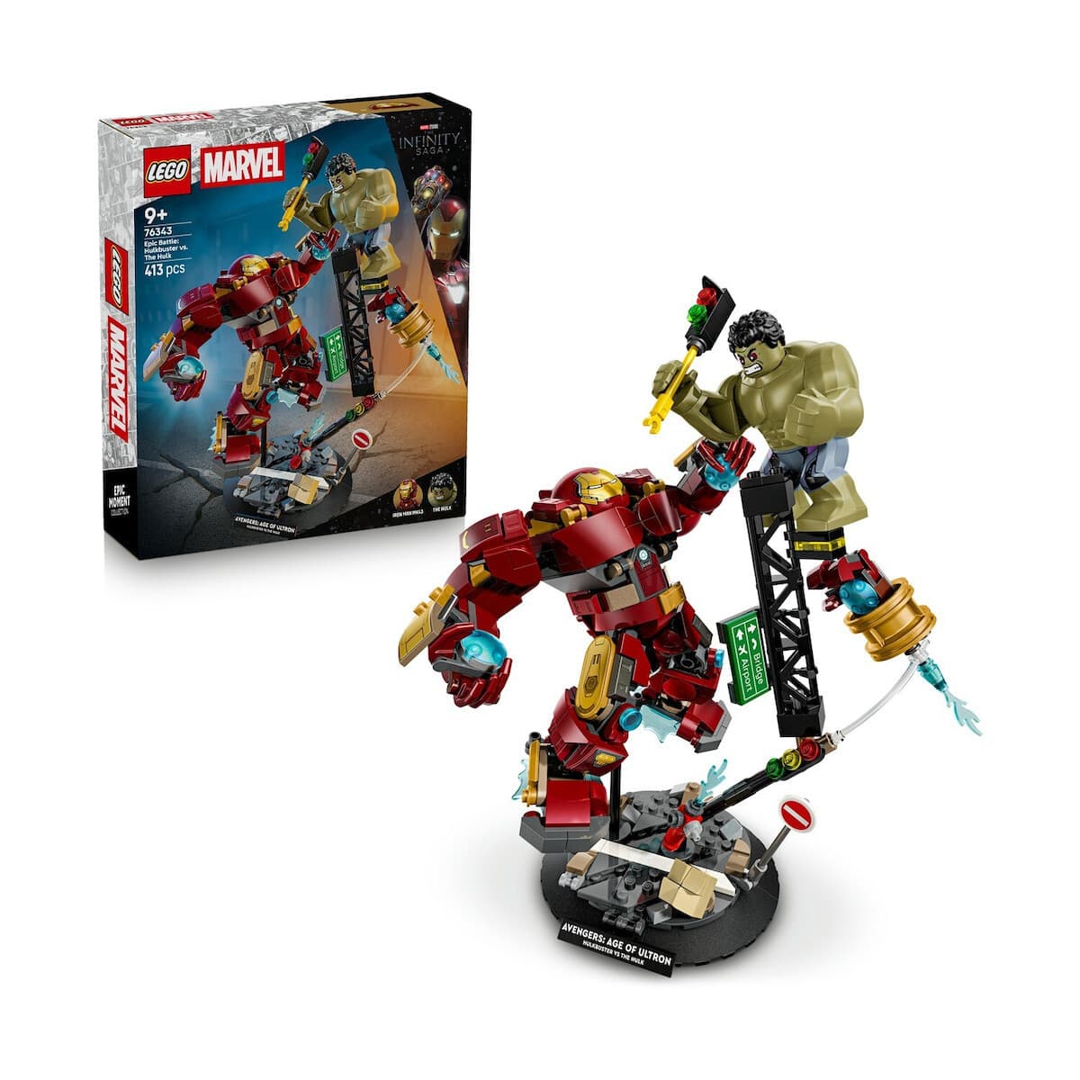 LEGO Marvel Epic Battle: Hulkbuster vs. The Hulk για 9+ Ετών 413τμχ 76343 2