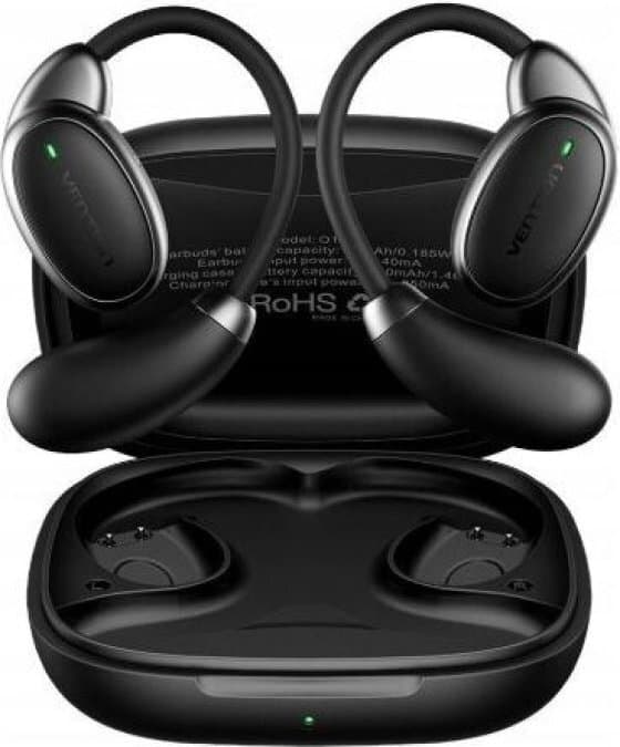 Vention OpenBeat 013 Open Ear Bluetooth Handsfree Ακουστικά με Αντοχή στον Ιδρώτα και Θήκη Φόρτισης Μαύρα