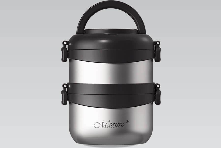 Maestro Μπουκάλι Θερμός Πλαστικό / Ανοξείδωτο 1.5lt Black MR-1635-150