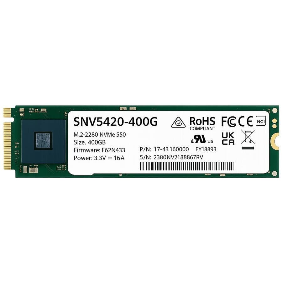 Synology SSD 400GB τύπου M.2 με σύνδεση PCI Express 3.0 SNV5420-400G 3