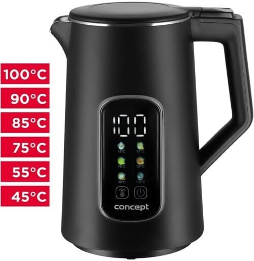Concept Βραστήρας 1.7lt 2200W Μαύρος RK3385 4