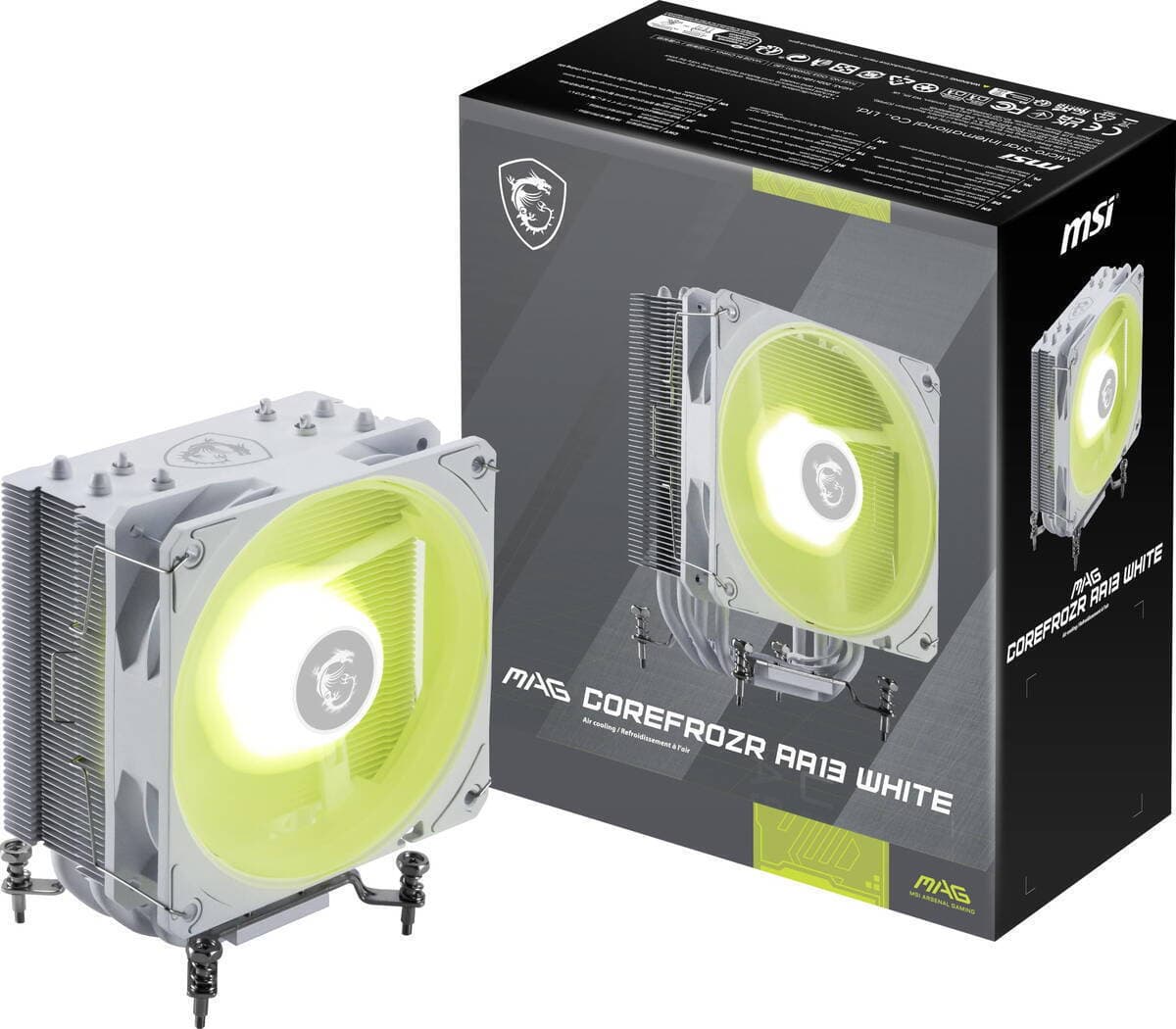 MSI MAG CoreFrozr AA13 Ψύκτρα Επεξεργαστή για Socket 1700/1851/AM4/AM5 Λευκή 4