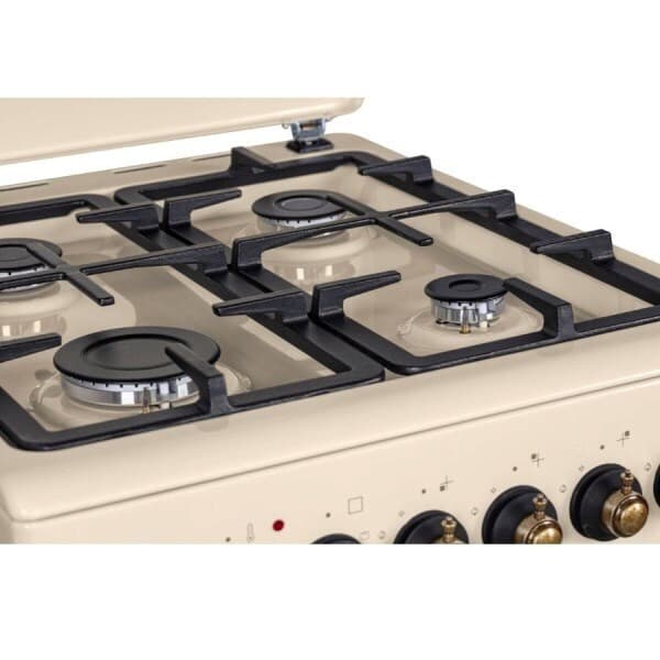 MPM MPM-56-KRM-14 Κουζίνα 58lt με Εστίες Υγραερίου Π50εκ. Μπεζ 4