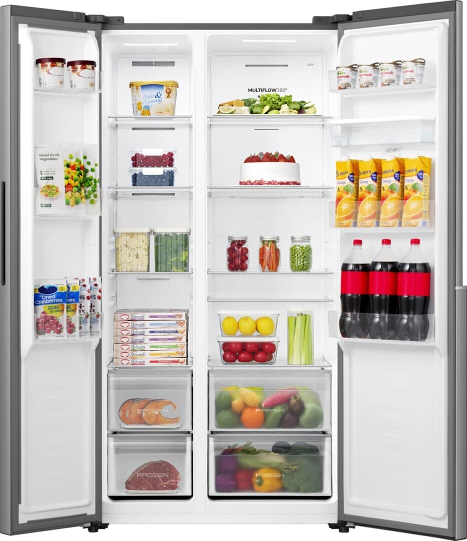 Gorenje Ψυγείο Ντουλάπα 541lt NoFrost Υ178.6xΠ91.1xΒ61.5εκ. Γκρι NRS917E41XWD 10
