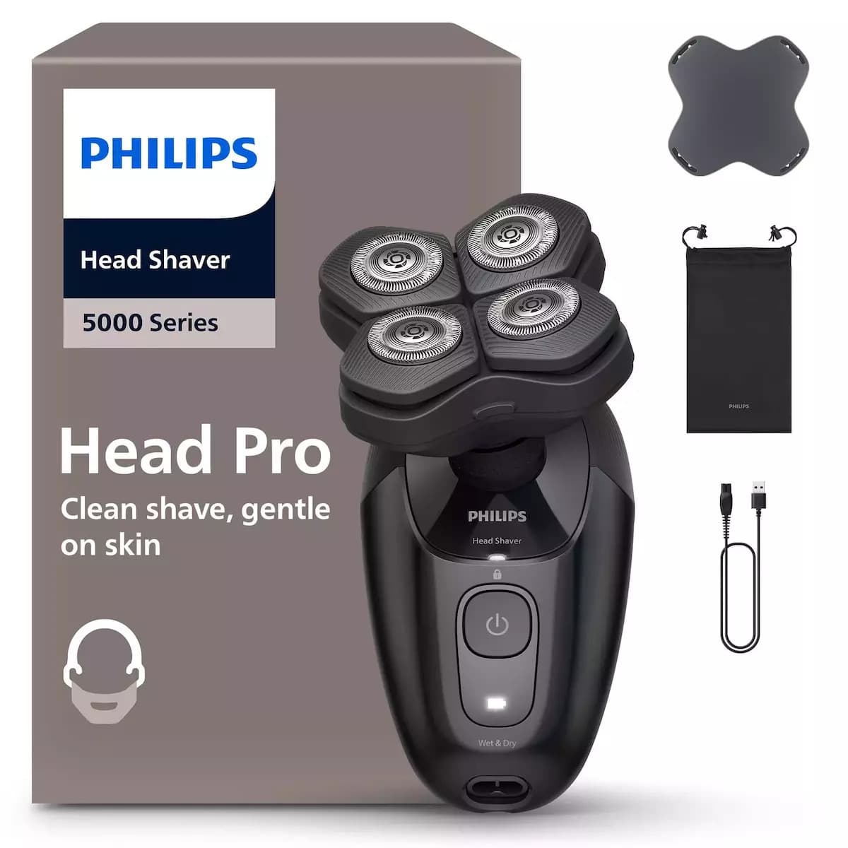 Philips Series 5000 HS5980/15 Περιστρεφόμενη Ξυριστική Μηχανή Προσώπου Επαναφορτιζόμενη 7