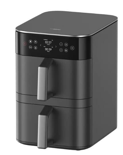 Xiaomi Air Fryer με Διπλό Αποσπώμενο Κάδο 12lt Μαύρο BHR0883EU