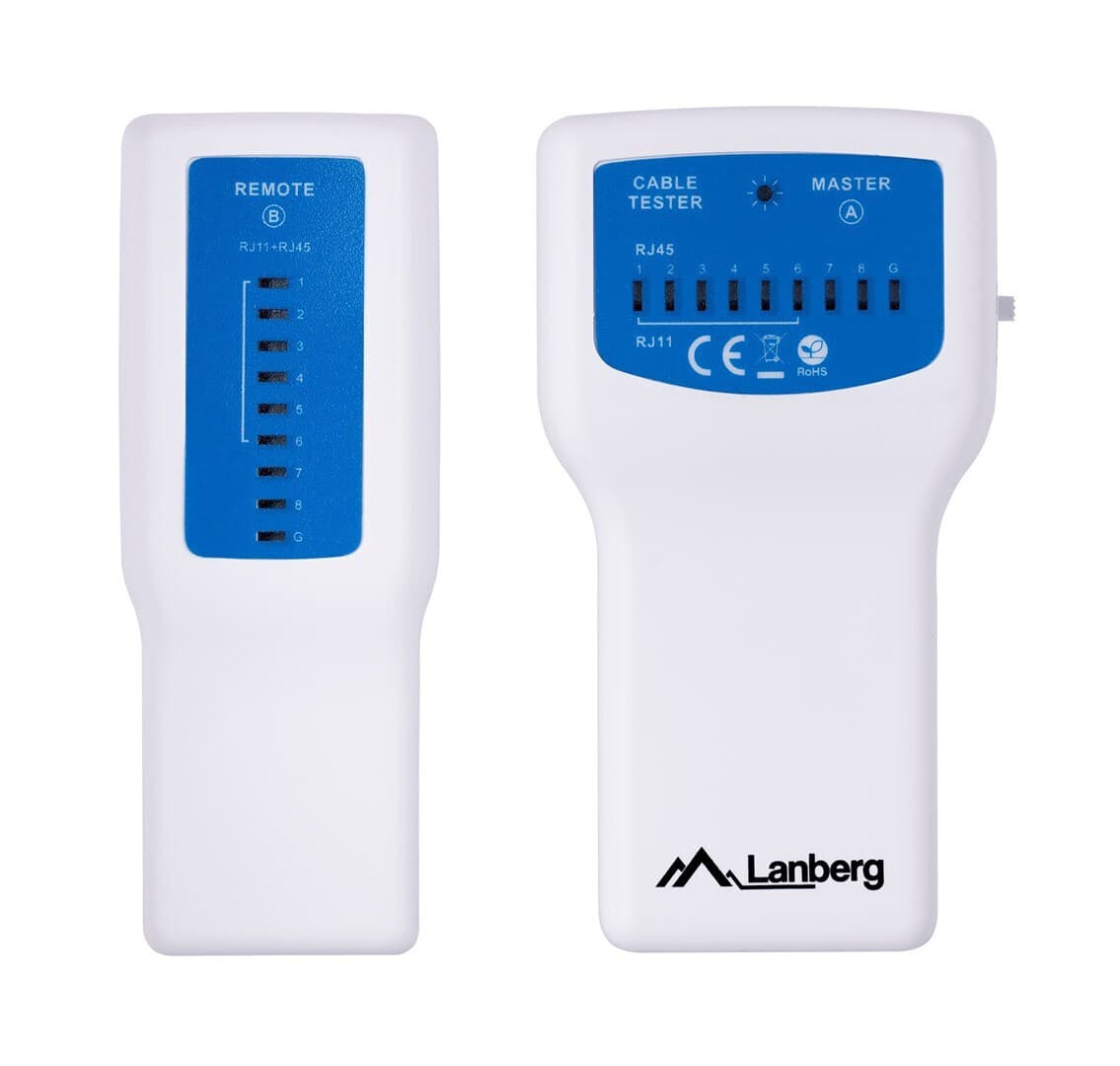 Lanberg NT-0402 Tester Καλωδίων Δικτύου RJ11 / RJ45 4