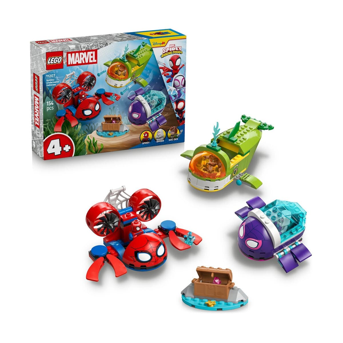 LEGO Marvel Spidey: Underwater Vehicles για 4+ Ετών 154τμχ 11207 5