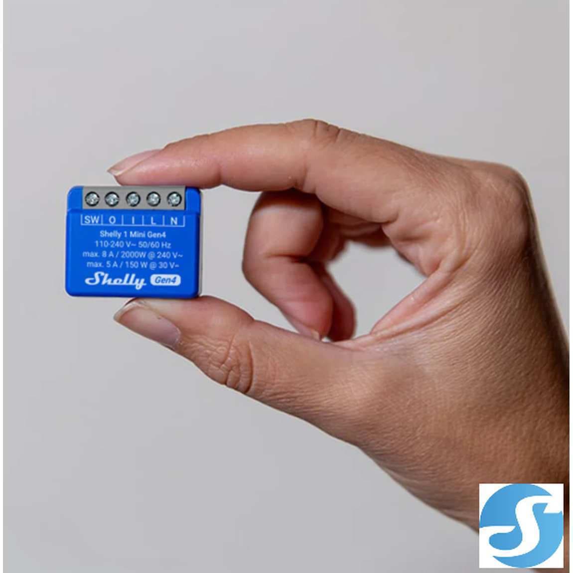 Shelly 1 Mini Gen4 Smart Switch 1 Καναλιού Wi-Fi, Bluetooth & ZigBee 8A (με Ουδέτερο) 4