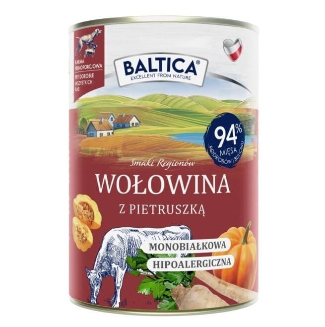 Baltica Υγρή Τροφή Σκύλων με Βοδινό και Μοσχάρι 400gr 2