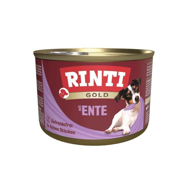 Rinti Gold Adult Υγρή Τροφή Σκύλων σε Κονσέρβα με Πάπια χωρίς Σιτηρά 185gr 91001 2