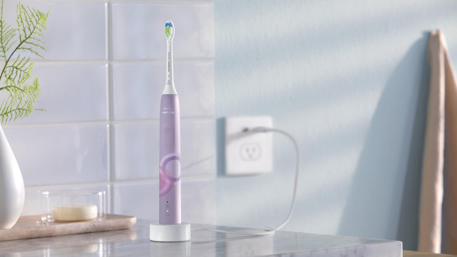 Philips Sonicare Ηλεκτρική Οδοντόβουρτσα με Αισθητήρα Πίεσης και Θήκη Ταξιδίου Μωβ 5
