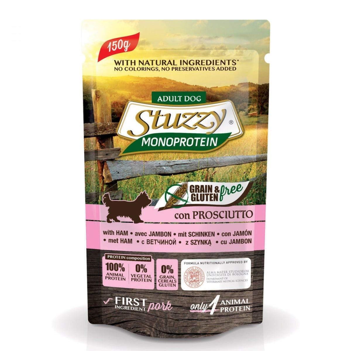 Stuzzy Monoprotein Ham Wet Dog Food 150 G 2