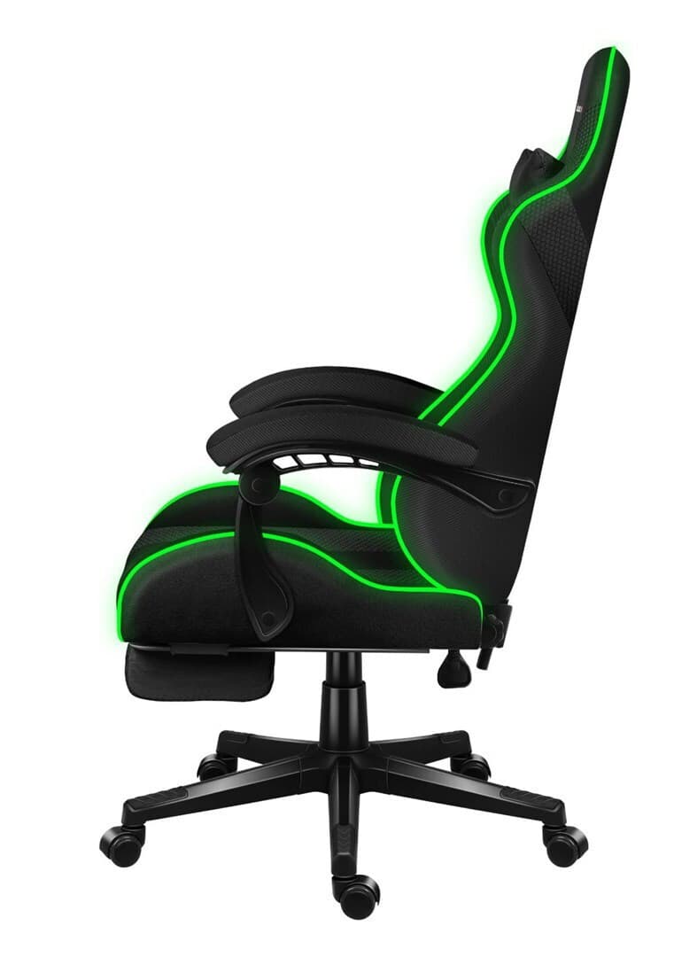 Huzaro Force 4.7 Καρέκλα Gaming Δερματίνης με RGB Φωτισμό και Υποπόδιο Grey Mesh 7