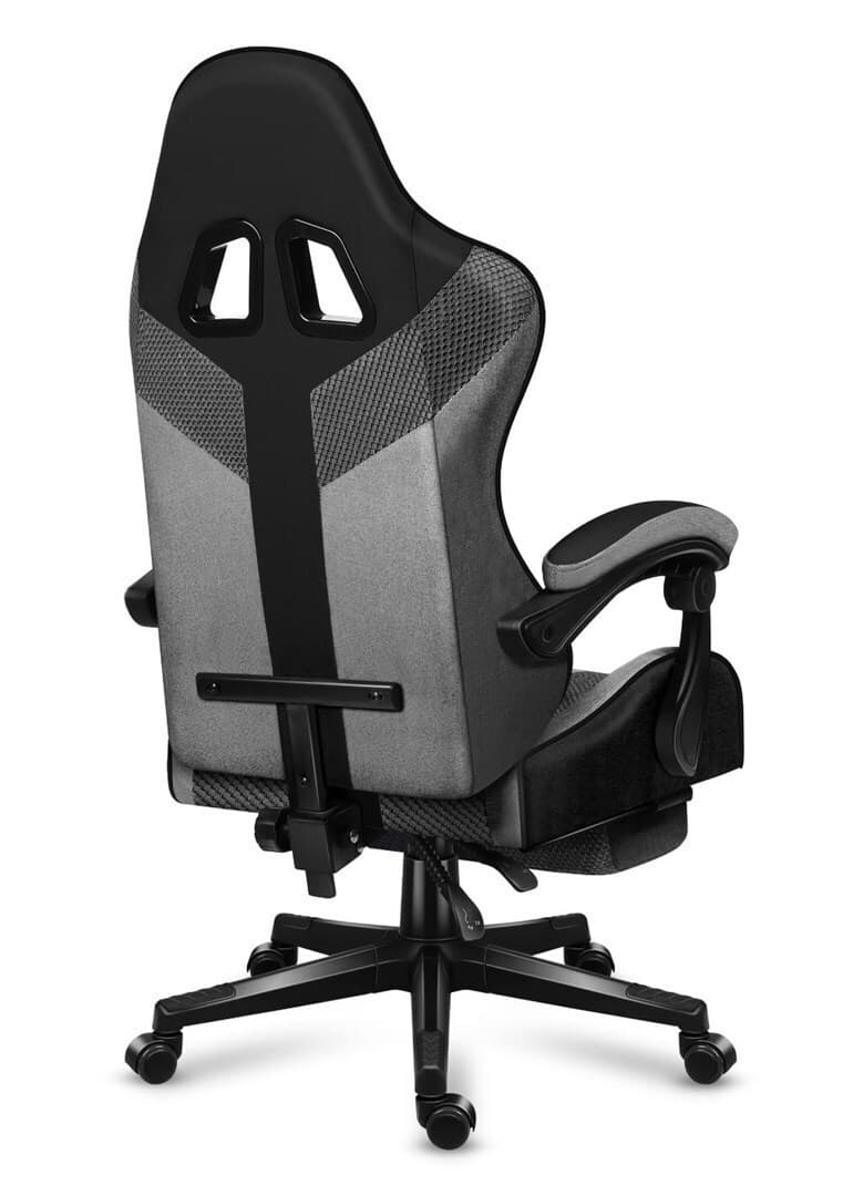 Huzaro Force 4.7 Καρέκλα Gaming Δερματίνης με Υποπόδιο Grey Mesh 8