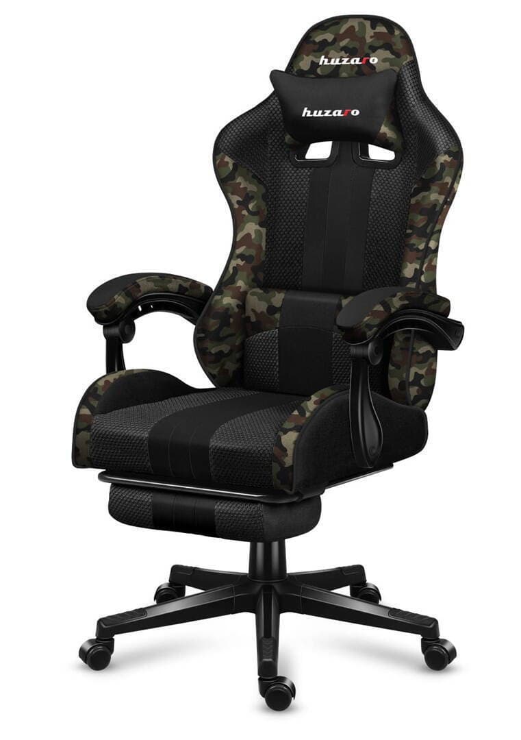 Huzaro Force 4.7 Καρέκλα Gaming Δερματίνης με Υποπόδιο Camo 10