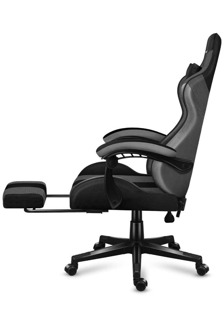 Huzaro Force 4.7 Καρέκλα Gaming Δερματίνης με Υποπόδιο Grey Mesh 7