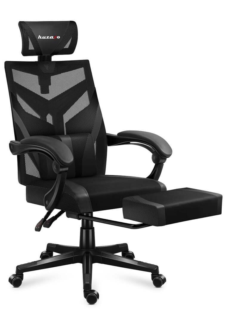 Huzaro Combat 5.0 Καρέκλα Gaming Δερματίνης με Υποπόδιο Μαύρη 11