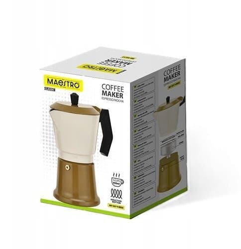 Maestro Μπρίκι Espresso 9cups Ασημί MR-1657-9-BEIGE