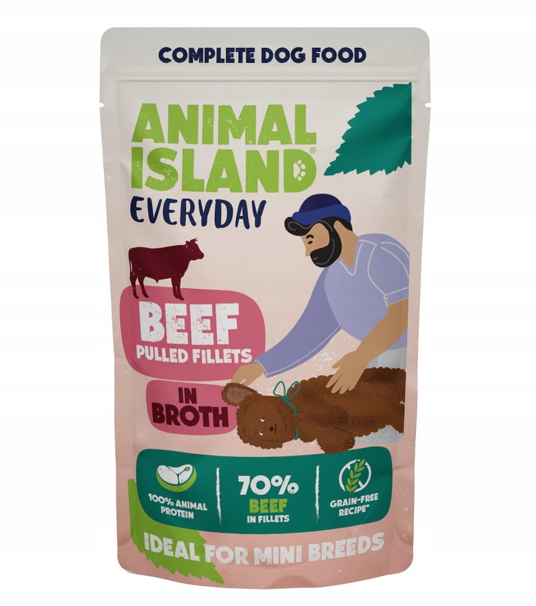 Animal Island Υγρή Τροφή Σκύλων με Βοδινό 10x150gr 2