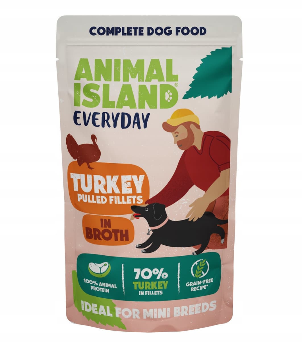 Animal Island Υγρή Τροφή Σκύλων με Γαλοπούλα 10x150gr 2