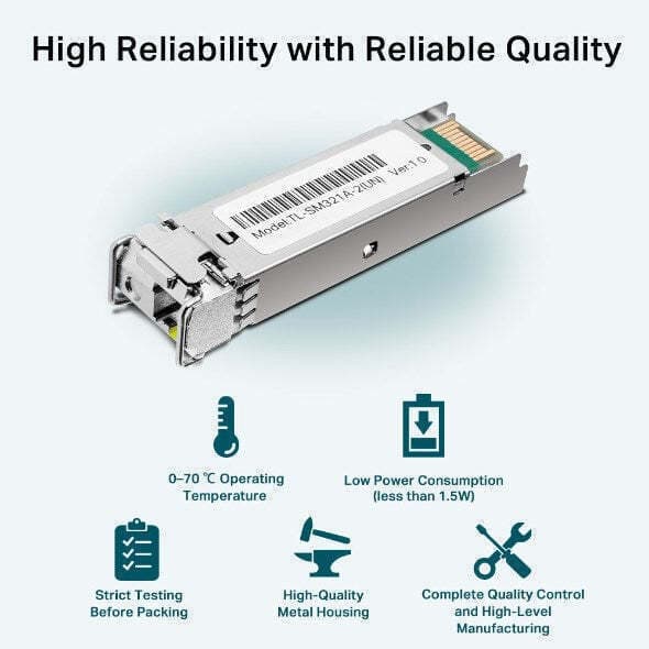 TP-LINK Transceiver TL-SM321A-2 SFP SMF 1τμχ 5