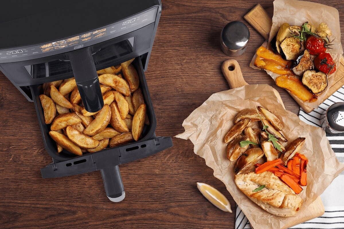 Promis Air Fryer με Διπλό Αποσπώμενο Κάδο 10lt Μαύρο FRP1560 12