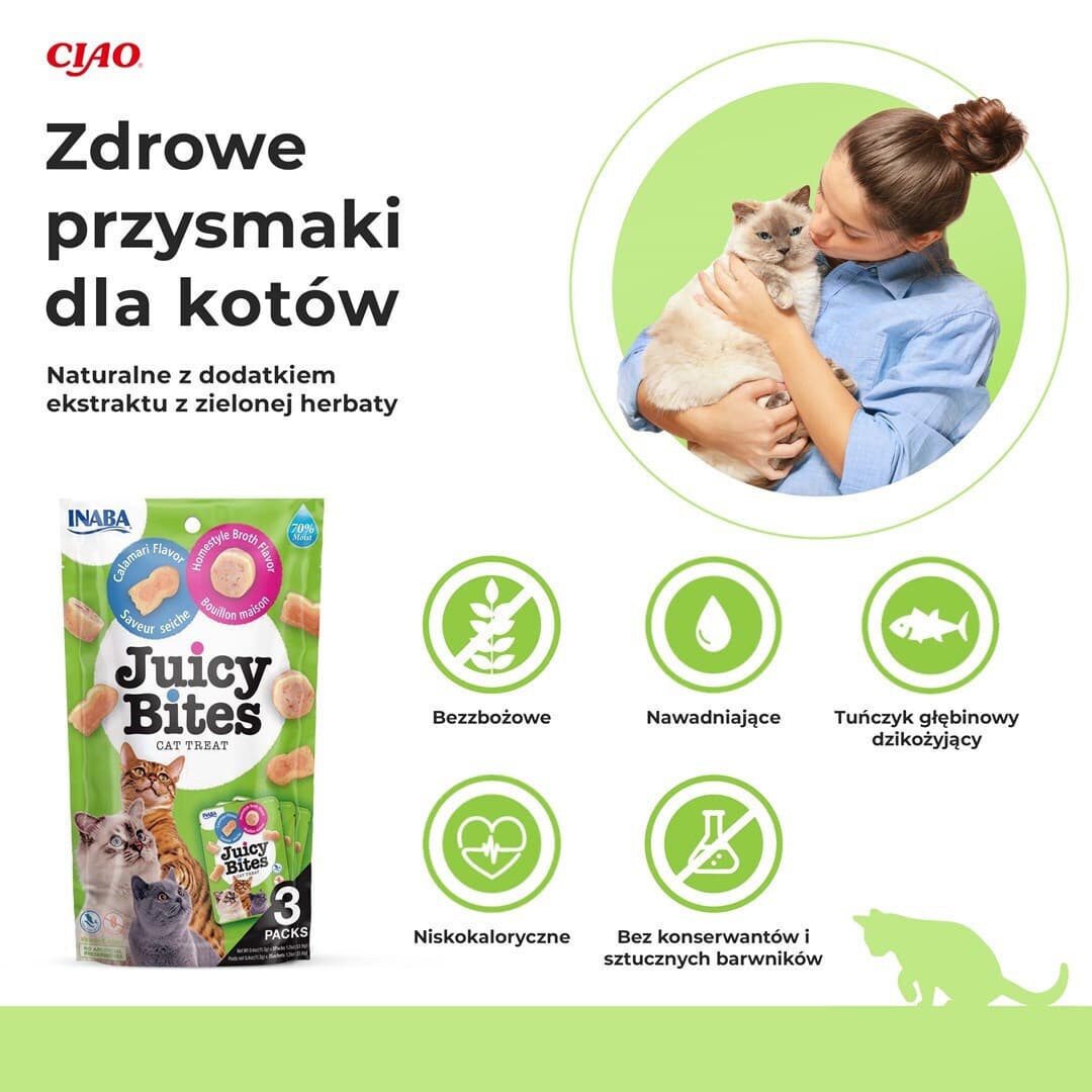 Inaba Churu Cat Juicy Bites Λιχουδιές με Σπιτικό Ζωμό & Καλαμάρι για Ενήλικες Γάτες 33.9gr IN705 5