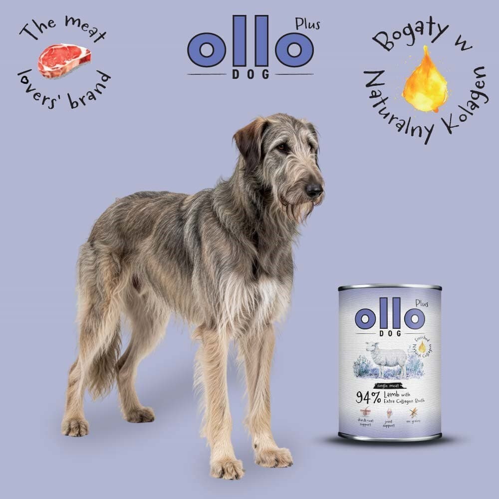 Ollo Υγρή Τροφή Σκύλων σε Κονσέρβα με Αρνί 400gr 2