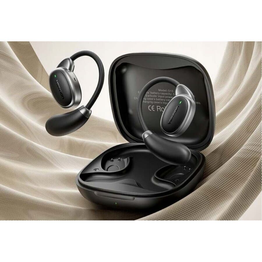 Vention OpenBeat 013 Open Ear Bluetooth Handsfree Ακουστικά με Αντοχή στον Ιδρώτα και Θήκη Φόρτισης Μαύρα 5
