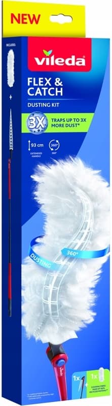Vileda Flex&catch Φτερό Ξεσκονίσματος με Λαβή & Ανταλλακτικά 179434 13