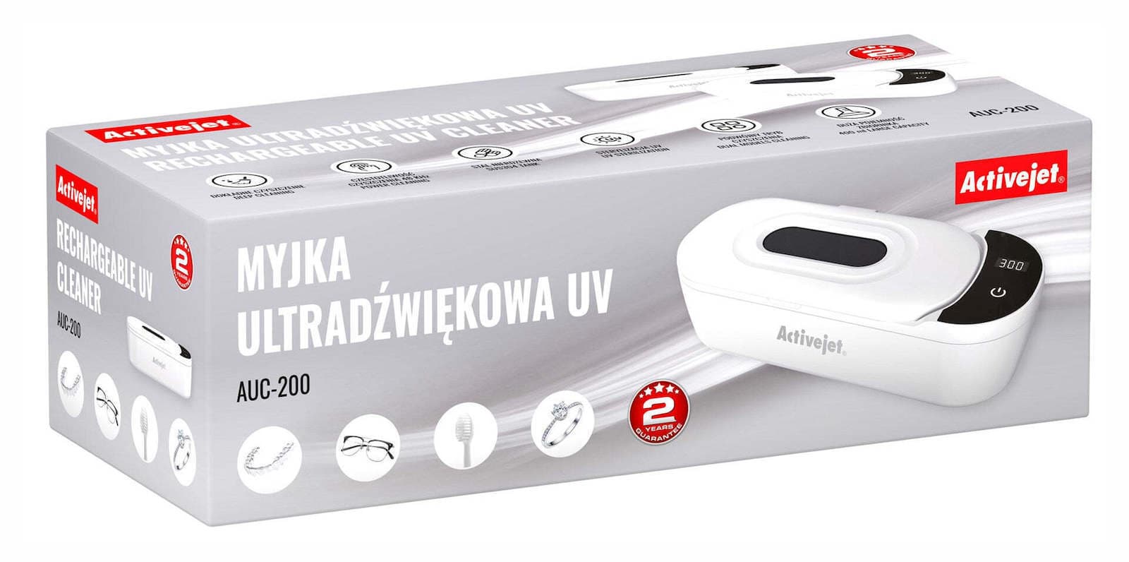 Active Jet Καθαριστής Υπερήχων 400ml με Ψηφιακό Χρονοδιακόπτη