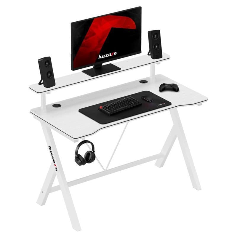 Γραφείο Gaming Hero 1.9 Ξύλινο White 120x60εκ. HZ-HERO1.9WHITE 6