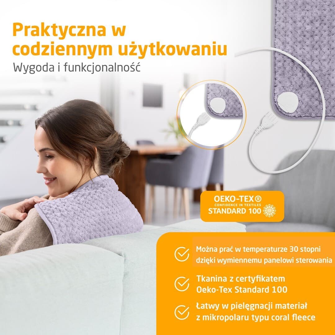 Medisana Ηλεκτρική Θερμοφόρα Μαξιλάρι Μωβ 50x40εκ. 2