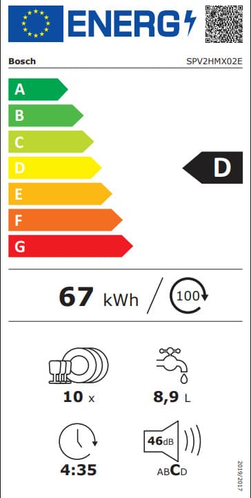 Bosch Πλήρως Εντοιχιζόμενο Πλυντήριο Πιάτων με Wi-Fi για 10 Σερβίτσια Π44.8xY81.5εκ. Series 2 2