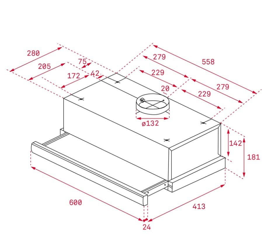 Teka TL 6310 W Συρόμενος Απορροφητήρας 60cm Λευκός 4