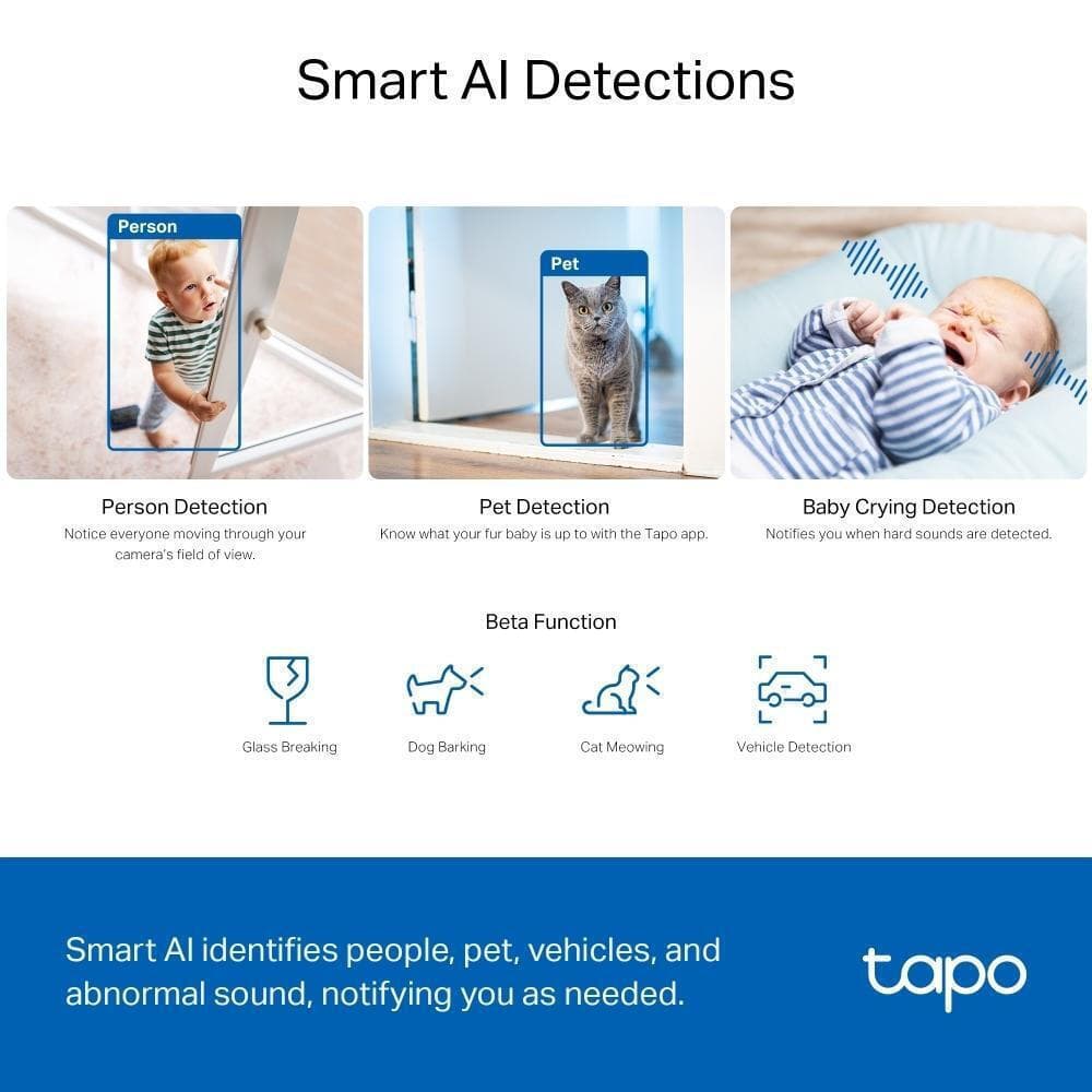 TP-LINK TAPO C230 v1 IP Κάμερα Παρακολούθησης Wi-Fi Full HD+ 5MP με Αμφίδρομη Επικοινωνία και Φακό 2.8mm 4