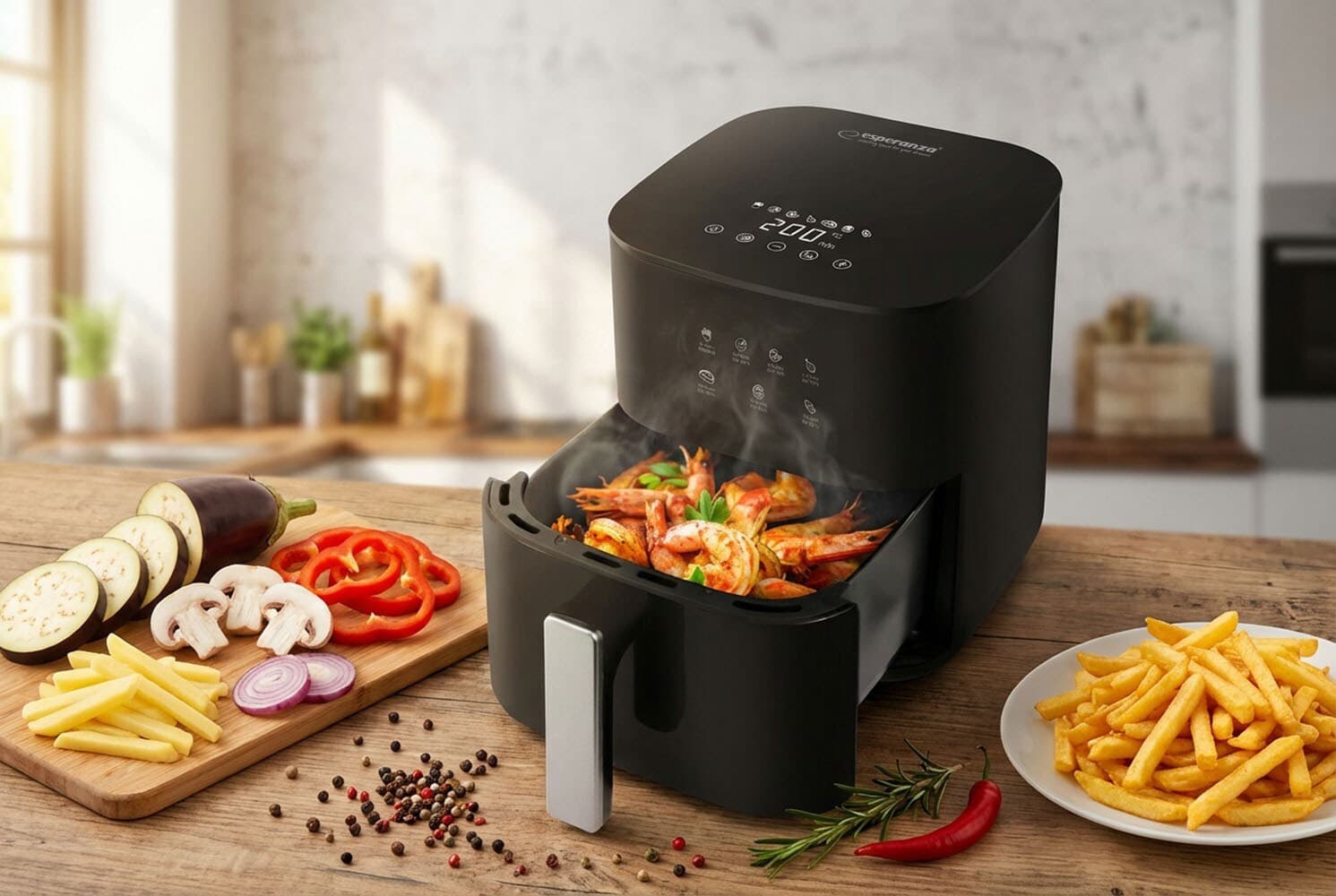 Esperanza Eka002 Air Fryer 3.5lt Μαύρο 11