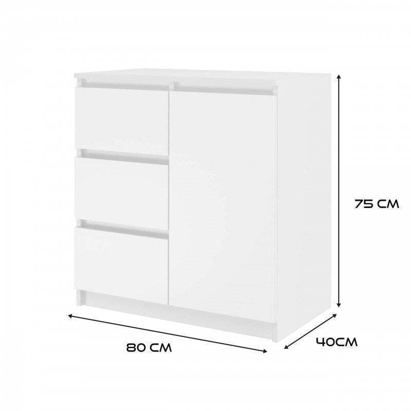 Malwa 1d3s White Chest Drawers 5