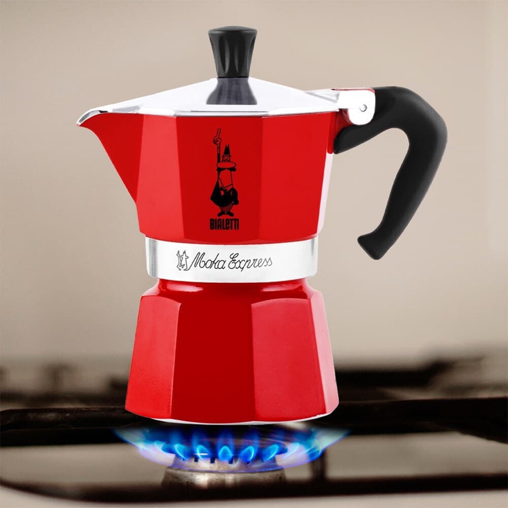 Bialetti Moka Express Μπρίκι Espresso 3cups Κόκκινο 0004942/NP 6
