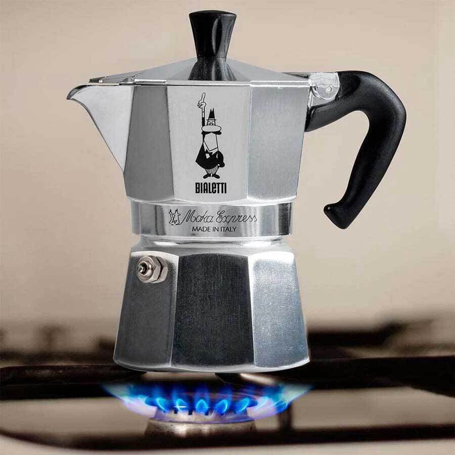 Bialetti Moka Express Μπρίκι Espresso 1cups Ασημί 0001161/OC 9