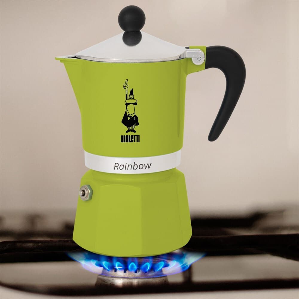 Bialetti Rainbow Μπρίκι Espresso 6cups Πράσινο 0004973/NP 6