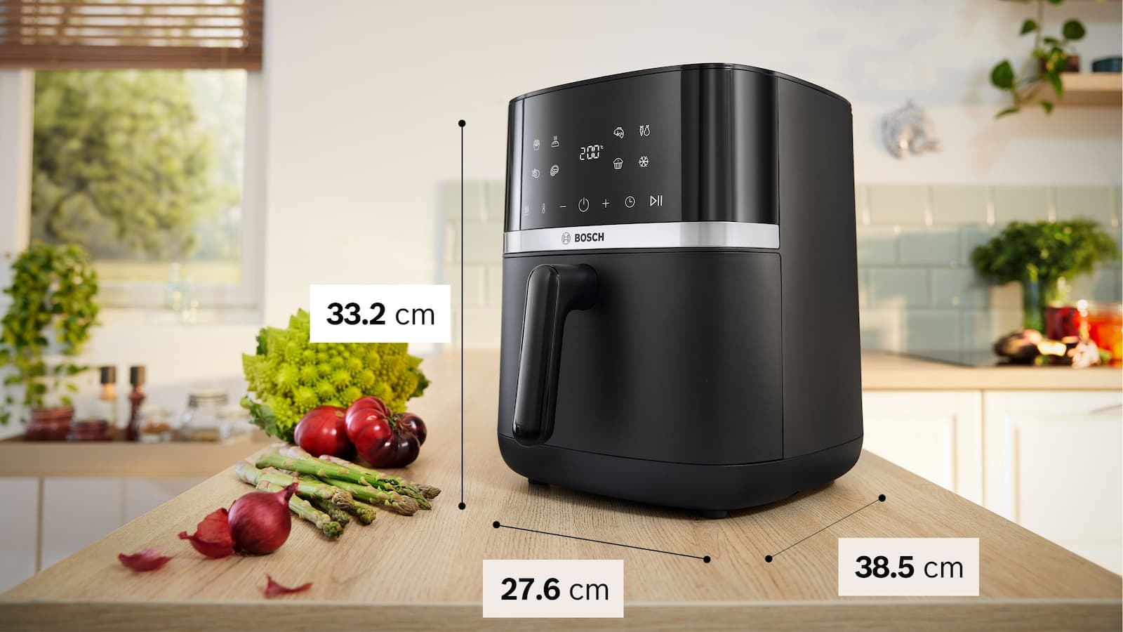 Bosch Air Fryer 6.1lt Μαύρο MAFS2462B 5
