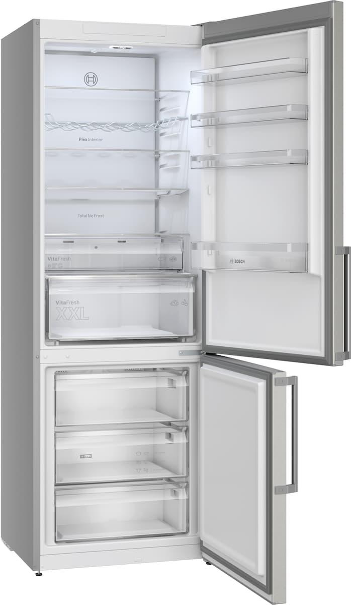 Bosch Ψυγειοκαταψύκτης 440lt Total NoFrost Υ203xΠ70xΒ66.7εκ. Inox KGN497ICT 3