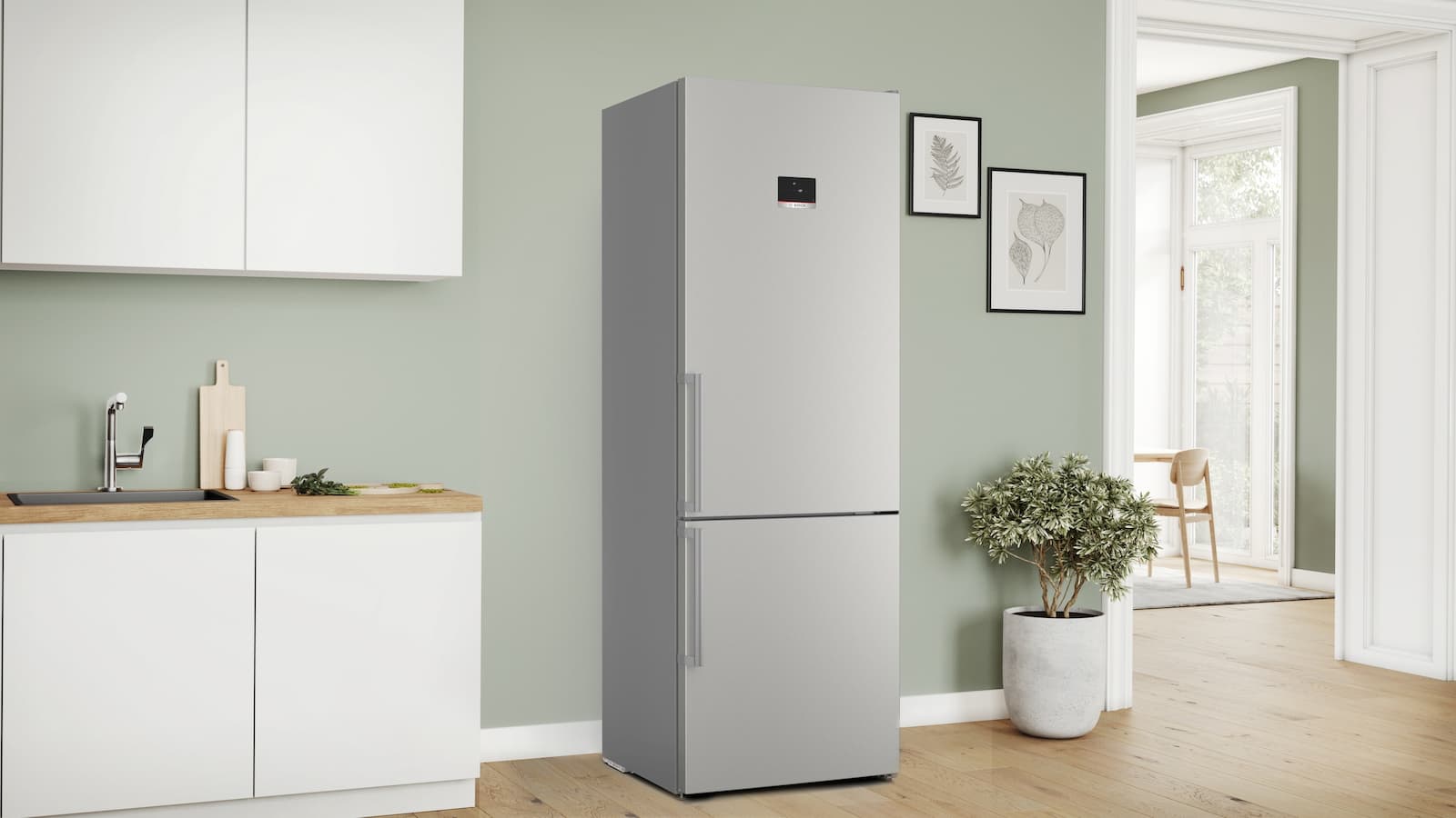 Bosch Ψυγειοκαταψύκτης 440lt Total NoFrost Υ203xΠ70xΒ66.7εκ. Inox KGN497ICT 7