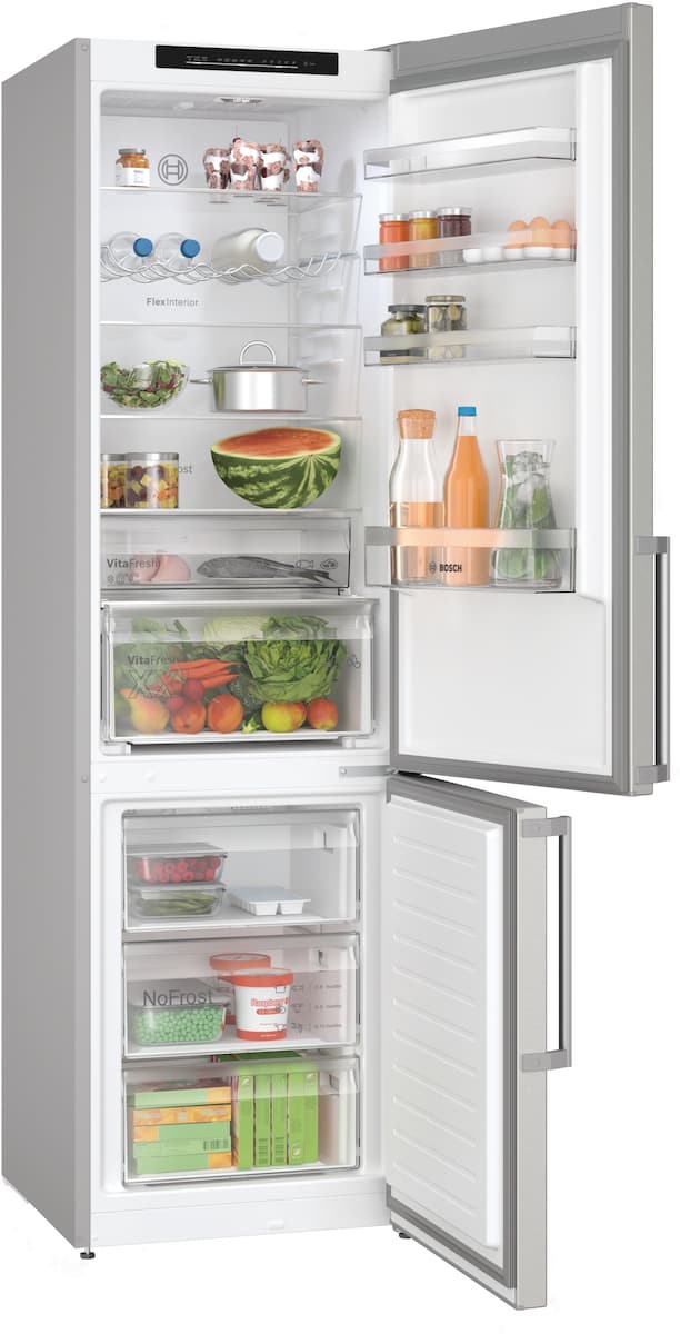 Bosch Ψυγειοκαταψύκτης 363lt Total NoFrost Υ203xΠ60xΒ66.5εκ. Inox KGN39VIBT 8