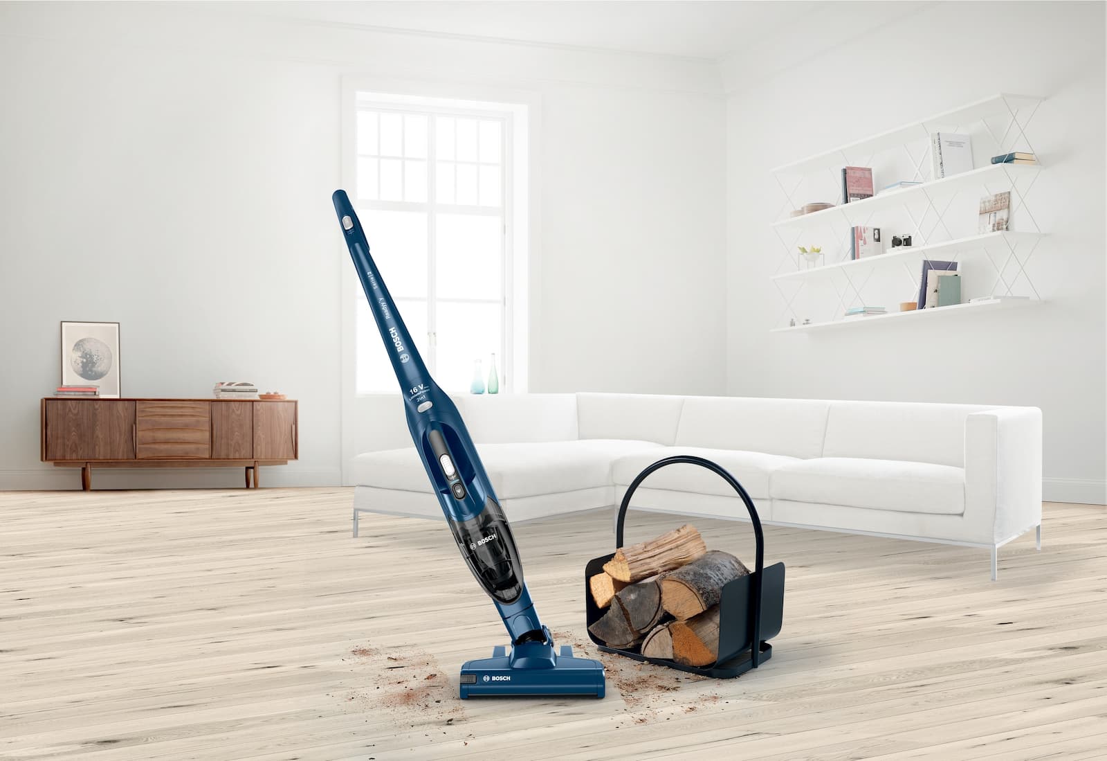 Bosch Readyy'y Serie 2 Επαναφορτιζόμενη Σκούπα 2 σε 1 Stick & Χειρός 14.4V Μπλε 5