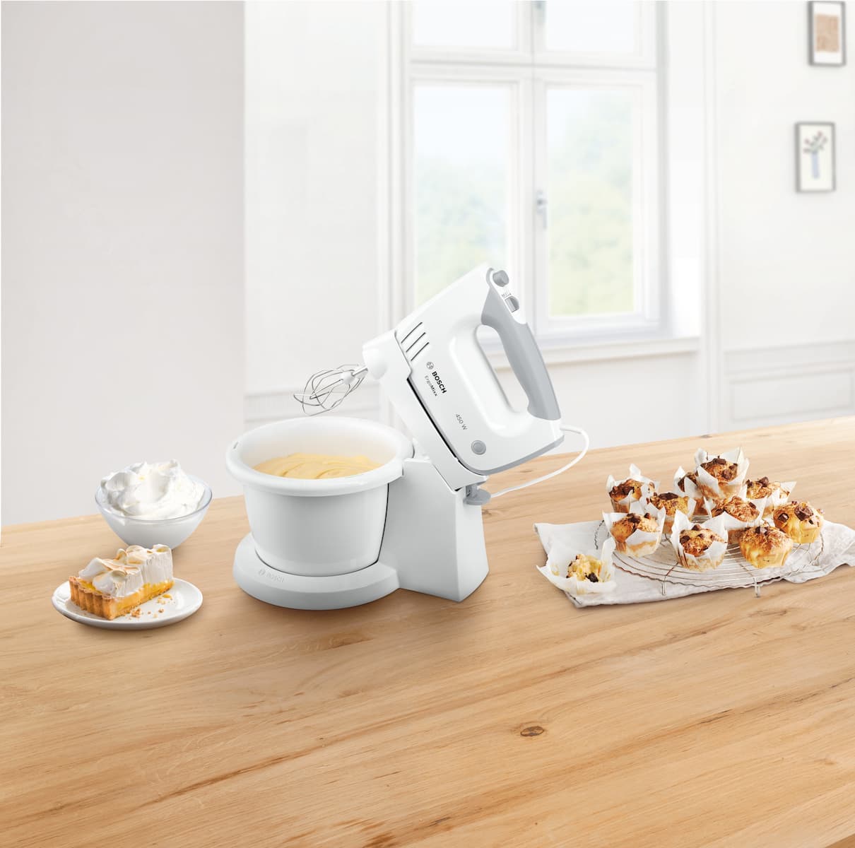 Bosch MFQ36460 Μίξερ με Πλαστικό Κάδο 1.5lt Λευκό 450W 4