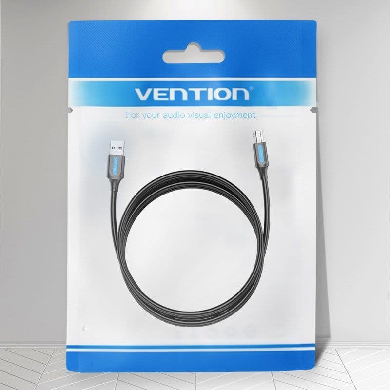 Vention USB 2.0 Cable USB-A male - USB-B male Μαύρο 3m COQBI 2