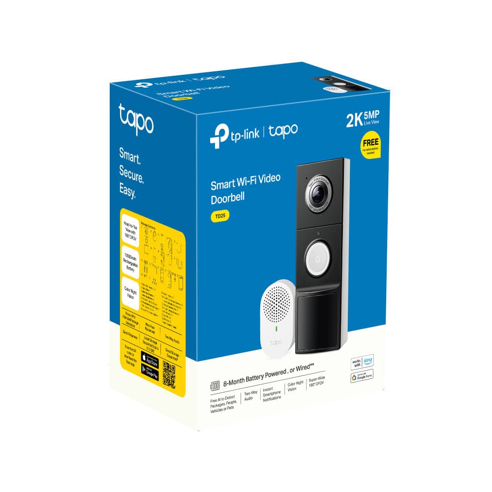 Tp-link Tapo Smart Battery Video Doorbell Tapo D235 5